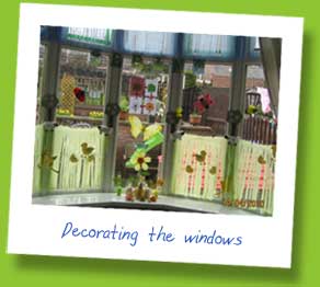 Decorating the windows